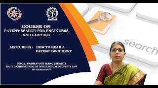 Lecture 07: How to read a patent document