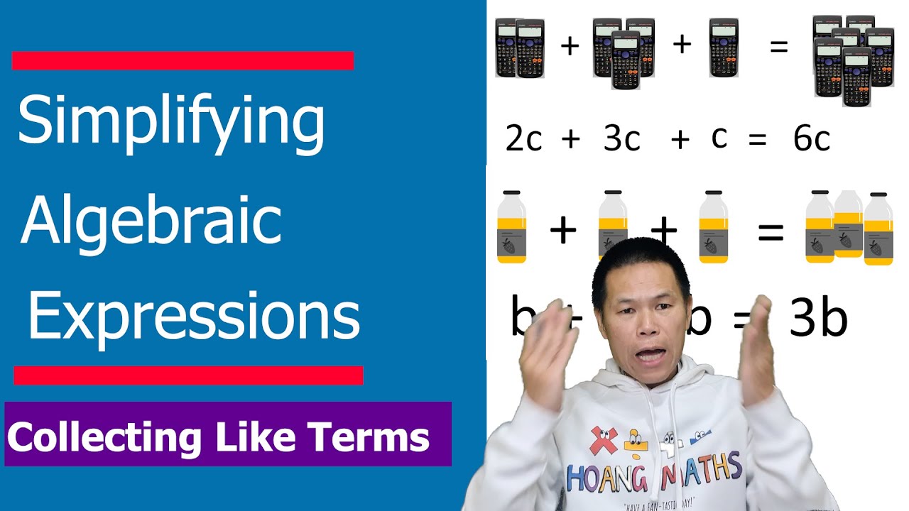 Adding And Subtracting Algebraic Expressions Basic Part 2 Youtube