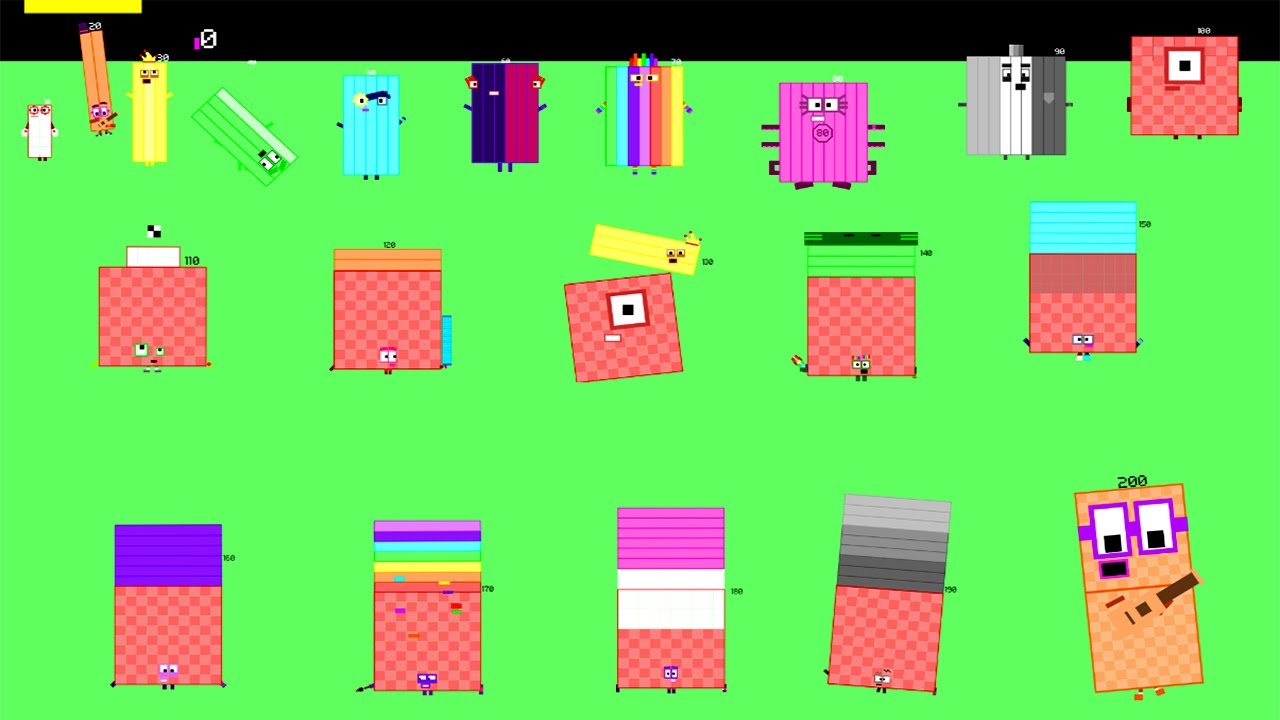 Numberblocks Band Retro 0 To 200 DLC - YouTube