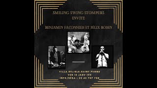 Smiling swing stompers play \