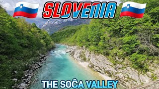 EXPLORING the SOĈA VALLEY, KOZJAK waterfall and the KOBARID Historical Trail. SLOVENIA.