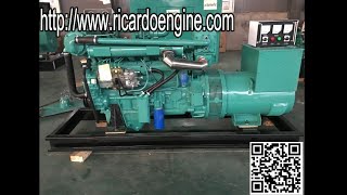 Ricardo 100kw Marine diesel generator