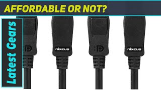 Nixeus VESA Certified DisplayPort 1.4 Cables - Ultimate Gaming Connectivity!