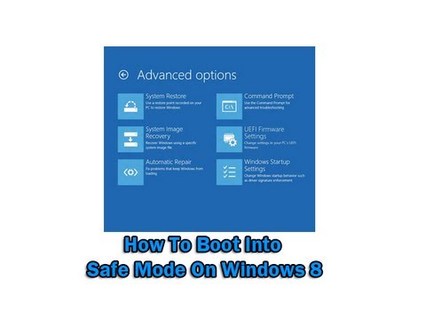 How To Boot Into Safe Mode On Windows 8