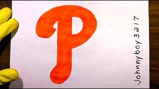 how to draw Philadelphia Phillies Logo MLB Team World series ⚾ Baseball Hats & Jerseys Google Image