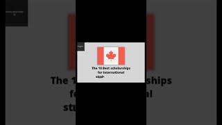 Top 10 Canada Scholarships To Apply