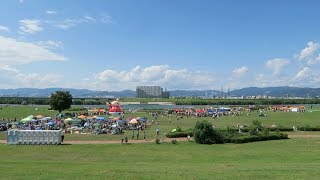 【2017年度】ライトアップフェスティバル＿枚方淀川河川敷公園＿当日＿９月＿夕方＿大阪