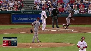 ARI@PHI: Bradley strikes out Howard in his return