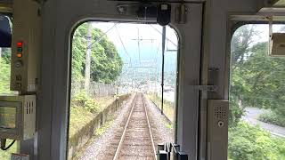 2021-06-27近鉄湯の山線菰野～湯の山温泉駅標準軌先頭車窓210627 084240 sh1