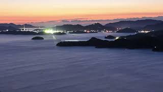 筆影山(広島県三原市）からのタイムラプス