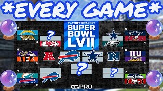 Predicting the *FULL* 2023 NFL Playoff Bracket through the Super Bowl