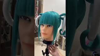 THE HATSUNE MIKU WIG!! #miraimiku2023 #vocaloid #hatsunemiku  #cosplay #wigs #cosplaycostume