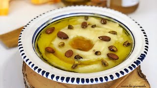 وصفة العصيدة البيضة بالسميدRecette de assida blanche