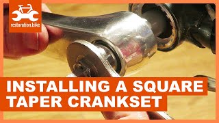 How to install a square taper crankset in 2 easy steps