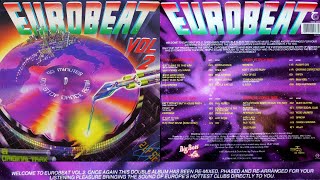 EUROBEAT - Volume 2 (90 Minute Non-Stop Dance Mix) 2LP 1987 Hi-NRG Italo Disco Synth Pop Dance 80s
