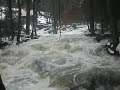 hochwasser in der saußbachklamm in waldkirchen bayr.wald 14.1.11