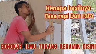 cara awal pemasangan keramik dinding dapur yg mudah untuk pemula