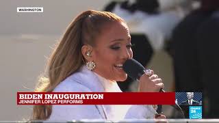 Jennifer Lopez sings ‘This Land Is Your Land’ during Biden-Harris inauguration