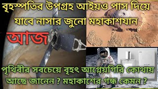 জুনো মহাকাশযান কি দেখল আইও তে? মহাকাশের গন্ধ কেমন ? পৃথিবীর সবচেয়ে উচু আগ্নেয়গিরি কোথায় আছে ?