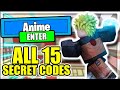 ALL *15* NEW SECRET OP WORKING CODES! ⚔️Anime Fighting Simulator Roblox⚔️