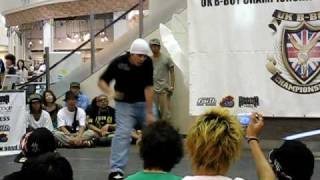 UK bboy championship Tokyo 2009 hiroki(舞踊者) vs fishboy(blackD.O.G.S/CrazyRollers)