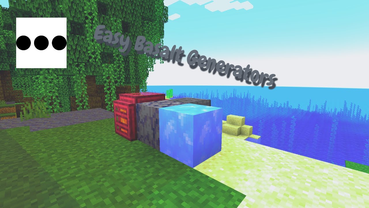 HOW TO MAKE A EASY BASALT GENERATOR - Minecraft 1.19 Java/Bedrock - YouTube