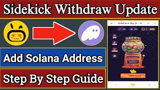 Sidekick Airdrop | How to claim sidefans | Sidekick Add Solana Address | SideFans claim Full Process