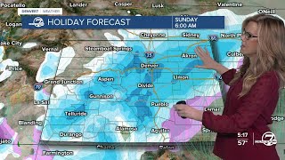 Could be hottest Christmas ever in Denver, then cold air/snow move in