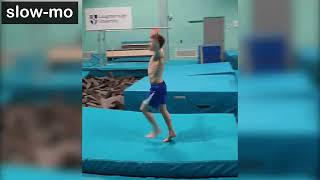 MAG 2022 COP Artistic gymnastics elements [A] forward walkover F/X (slow-mo)