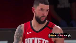 Austin Rivers with the 3 pointer over Rajon Rondo | Lakers vs Rockets