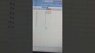 how to make #table_in_Excel #maths_tricks #excel #multiplication #table