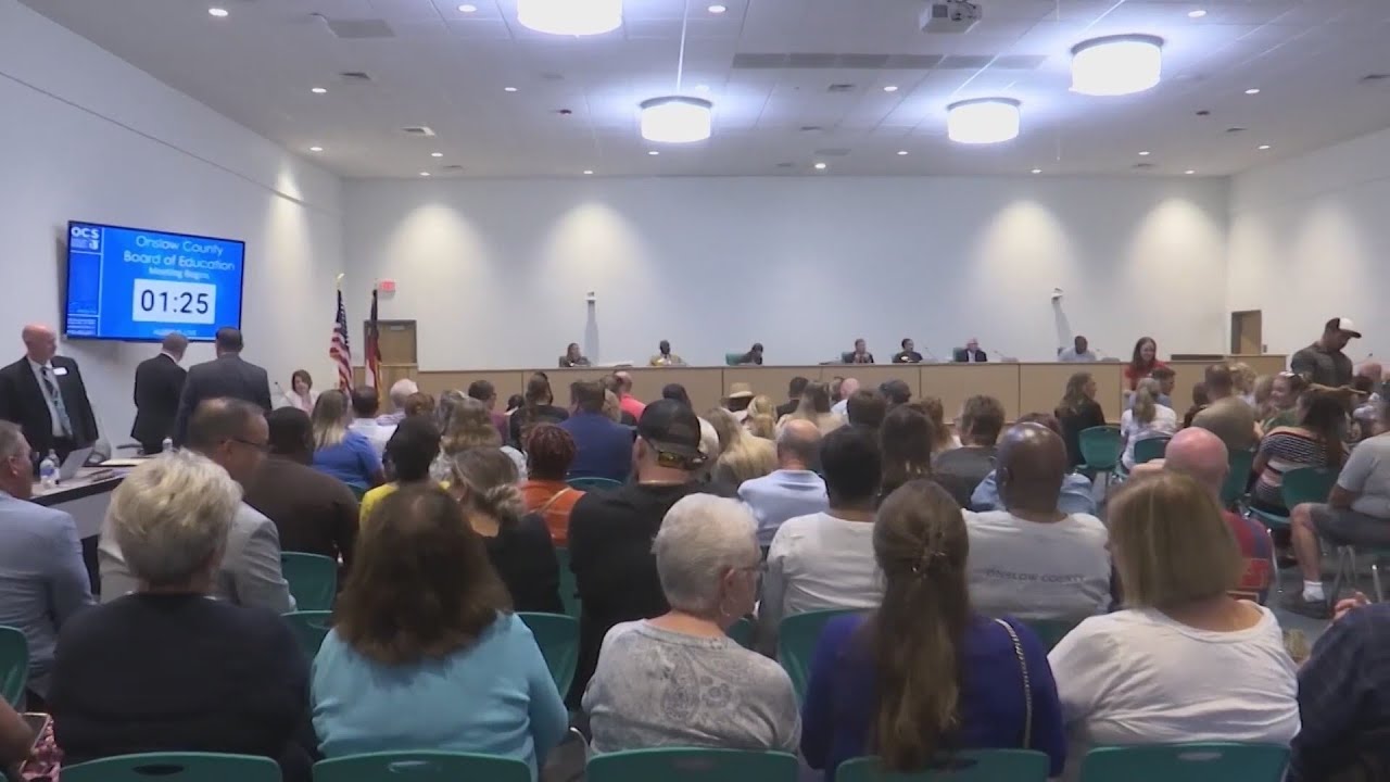 Onslow County Schools Meeting Has Packed House Parents Concerned Over