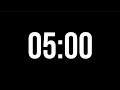 5 Minute Countdown Timer | Minimal