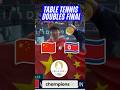 FINAL MOMENTS, China beats North Korea for table tennis gold - Paris Olympics 2024