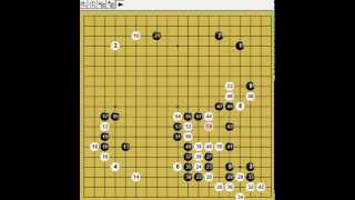 囲碁棋譜再現　日本ナショナルチーム強化対局　黒：松本武久　vs 白：一力遼