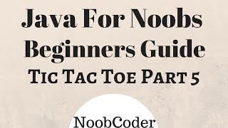 Tic Tac Toe GUI Project Part 5 (Java Swing)