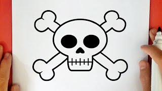 HOW TO DRAW A PIRATE SKULL