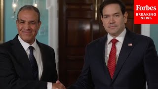 Secretary Of State Marco Rubio Ignores Questions During Public Meeting With Egypt's Foreign Minister