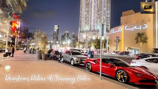 Dubai Downtown Walk  4K Ultra HD Scenic Tour