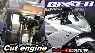 油冷エンジンカットモデル SUZUKI GIXXER SF250 Engine cutaway 東京モーターショー2019レポ