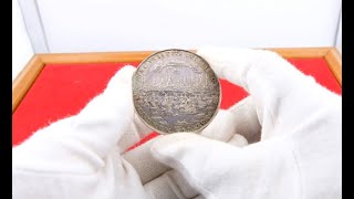 ドイツ ハンブルク 1653年 10ダカット 銀打ち バンクポルトガレーザー 都市景観