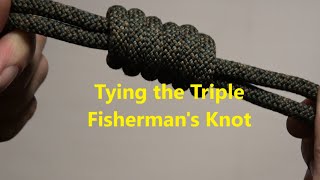 Tying the Triple Fisherman's Knot