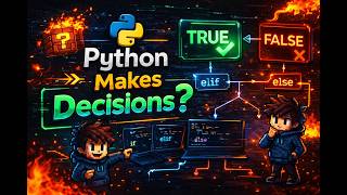 Decision-making in Python explained in just 6 minutes.