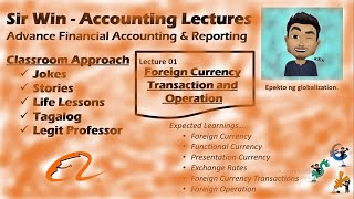 Lecture 01: Foreign Currency Transaction & Translation (Intro). [Advance Accounting]