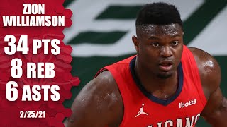 Zion Williamson puts up 34 points in loss to Bucks on the road [HIGHLIGHTS] | NBA on ESPN