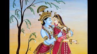 MEENAKARI PAINTING OF RADHA KRISHNA