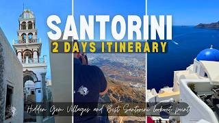 SANTORINI Greece 2-Day Itinerary 🇬🇷 Discovering Oía, Beaches, Secret Villages, and Wine Adventures