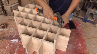 Build Wine Racks From Squares // Carpenter's Smart Woodworking Tips / DIY