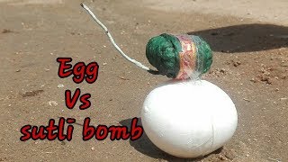 Egg Vs Diwali Crackers (Sutli) | WORLD EXPERIMENTS