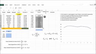 Forecasting Techniques: Simple Exponential Smoothing